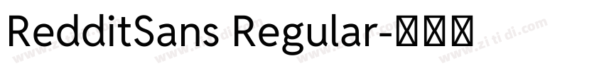 RedditSans Regular字体转换
